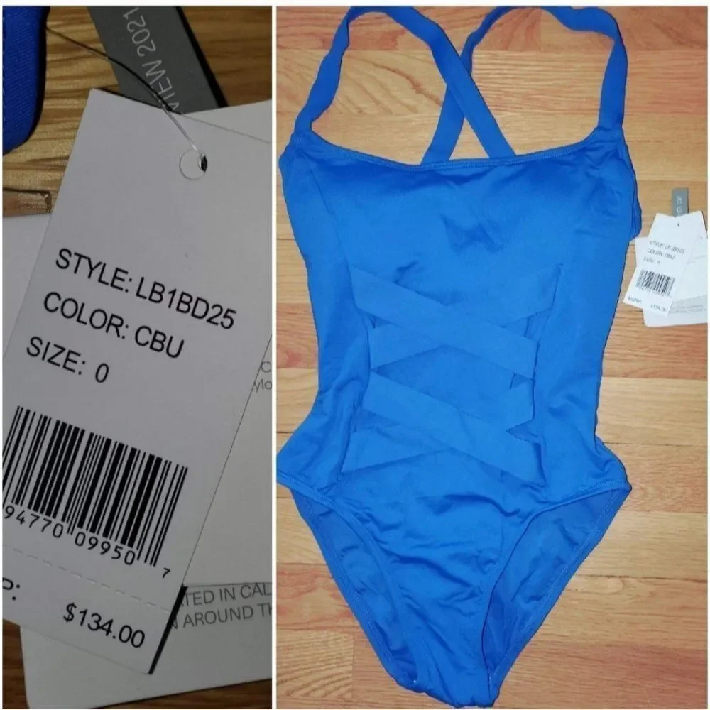 La Blanca Mio Strappy Back One-Piece SZ 14